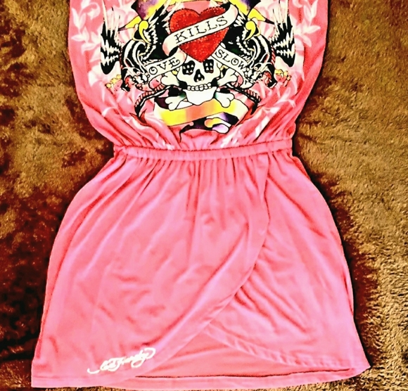 Ed Hardy   ~Love Kills Slowly~   mini-dress - Picture 5 of 14